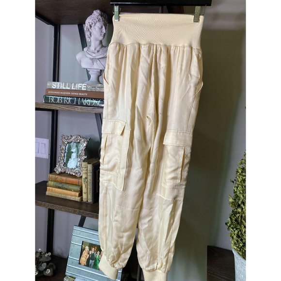 Cinq a Sept Giles Cupro Cargo Jogger Pants XS - Picture 10 of 13